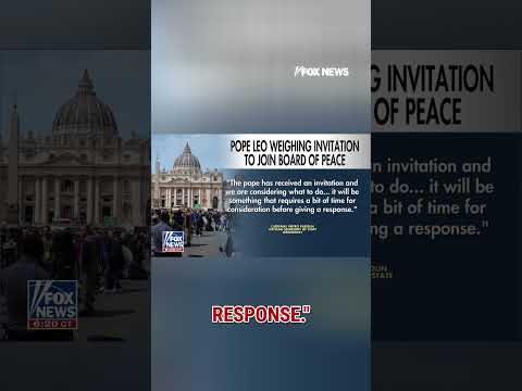 Trump offers Pope Leo XIV a seat on the Board of Peace #foxnews #news #us #fox
