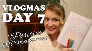 Positive daily affirmations for 2024 - Setting up my new journal! | Vlogmas - Day 7