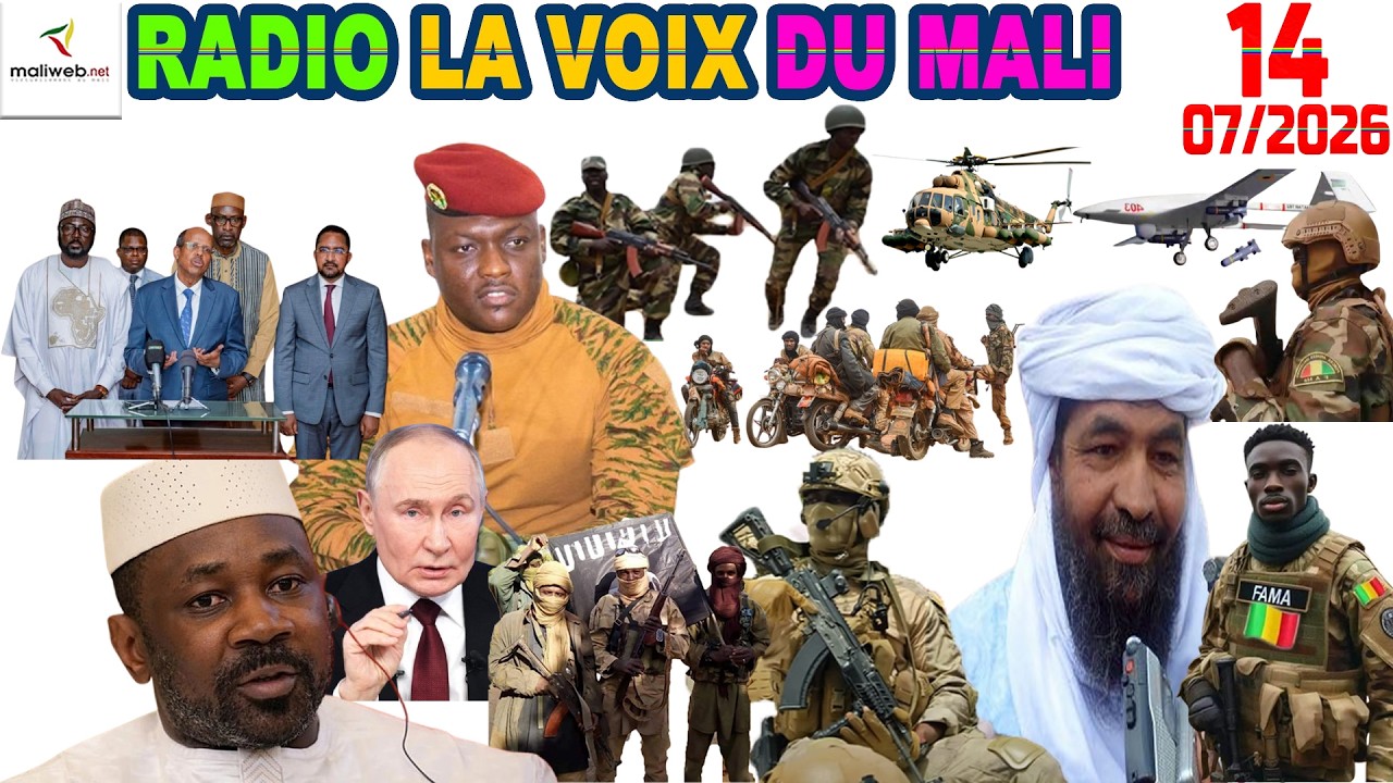 La Revue de Presse de la RADIO LA VOIX DU MALI du 14 Juillet 2026