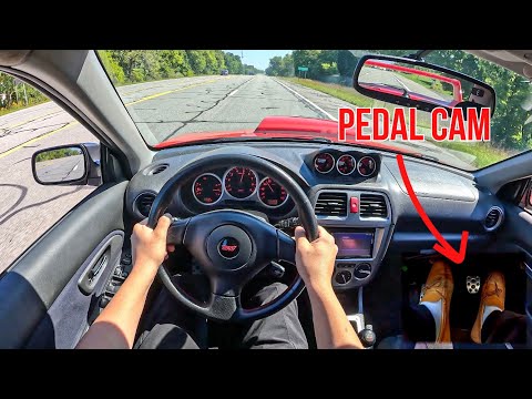 2005 Subaru WRX STi (EJ207) • POV Driving Experience • Pedal Cam