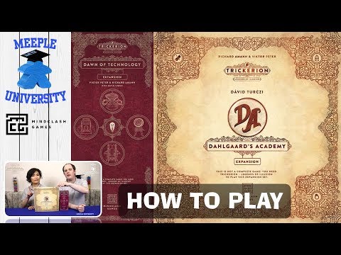 Trickerion Dahlgaard's Academy & Dawn of Technology Board Game Expansion – How to Play & Setup