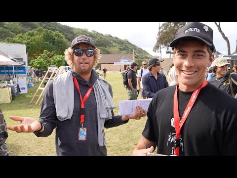 SURFING XXL WAIMEA BAY WITH HECTIC PADDLE OUT & EDDIE AIKAU CEREMONY