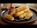 Potato Cheese Sticks Crispy Outside Creamy Inside Delicious