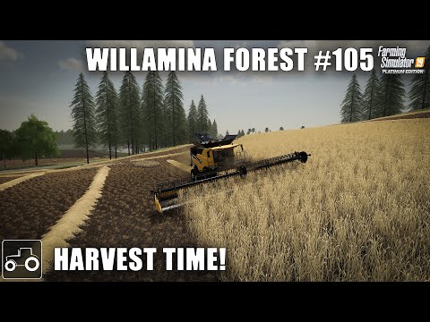 Starting The Final Harvest - Willamina Forest #105 Farming Simulator 19 Timelapse