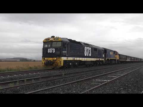 Stormy Skies, Rain and Trains at Wallan Victoria March 16th 2013