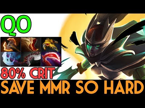 QO Dota 2 7.07 [Phantom Assassin] SAVE MMR SO HARD | THE LUCKIEST CRITS