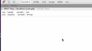 Javascript Object to a PHP Object