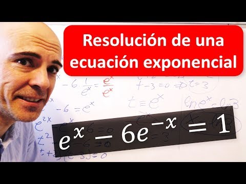 RESOLUCIÓN DE ECUACIONES EXPONENCIALES con base e y cambio de variable