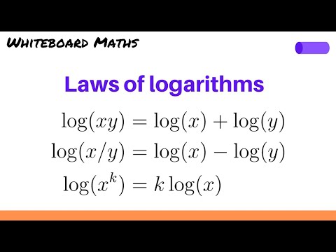 The laws of logarithms