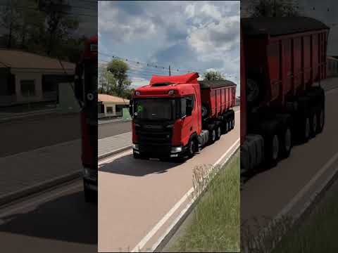 ETS-2 | Scania R450 passando por Itajá (GO)... e olha a galera dos 40 janelinhas cruzando o trecho!