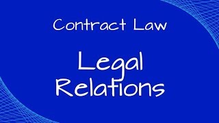 Contract Law: Intention to Create Legal Relations