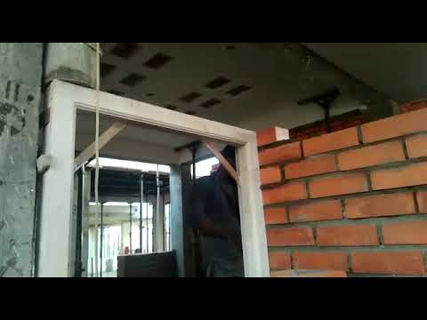 Exposed wire cut bricks construction