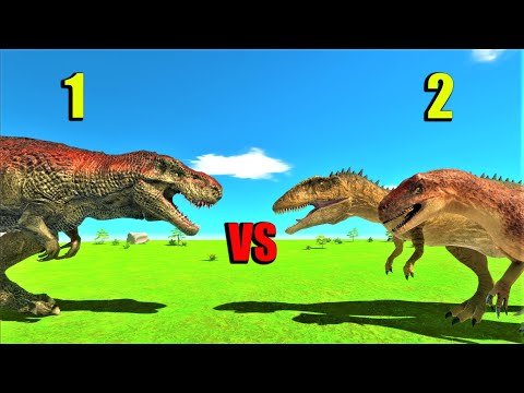 1 T-rex vs 2 units ARBS animal revolt battle simulator how strong is t-rex