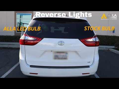 How to Change | Replace Toyota Sienna Back-up Reverse Lights Bulbs?