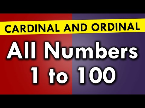 Cardinal and Ordinal Numbers in English