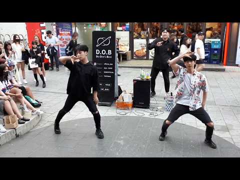 BUSKING TEAM: D.O.B. EXO 'LOVE SHOT' COVER. PRETTY GOOD PERFORMANCE.
