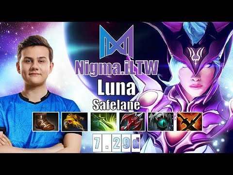 Luna Safelane | Nigma.iLTW | INSANE COMEBACK WITH 935 GPM | 7.29d Gameplay Highlights
