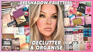 Declutter Organizing My Eyeshadow Palette Collection!