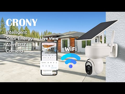 Crony Intelligent Solar Energy Alert PTZ Camera | No Need Power | WiFi