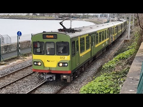 Irish Rail 8520 and 8100 Class Dart Trains - Salthill & Monkstown, Dublin