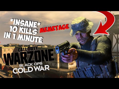 *INSANE* 10 KILLS in 1 MINUTE EPIC MEMETAGE COD WARZONE 2021 (Call of Duty Modern Warfare/Cold War)