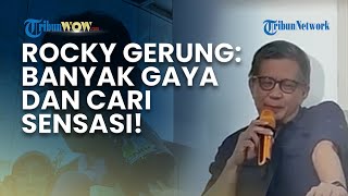 "Pura-pura Banyak Gaya" Rocky Gerung Kembali Kritik Gaya Bekerja Menkeu Purbaya: Cari Sensasi!