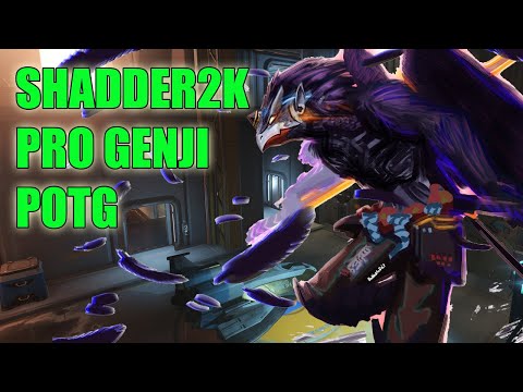SHADDER2K PRO GENJI GAMEPLAY POTG - TOP 500 OVERWATCH SEASON 24