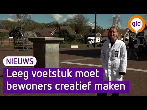 Leeg voetstuk moet bewoners 't Harde creatief maken