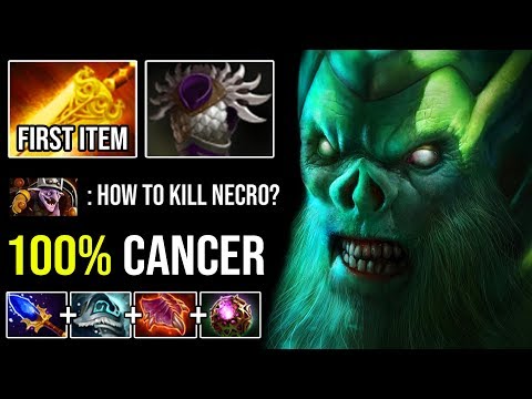 NEW IMBA 7.23E NECROPHOS 4s Death Pulse First ITEM Radiance + Octarine 100% Cancer Meta DotA 2