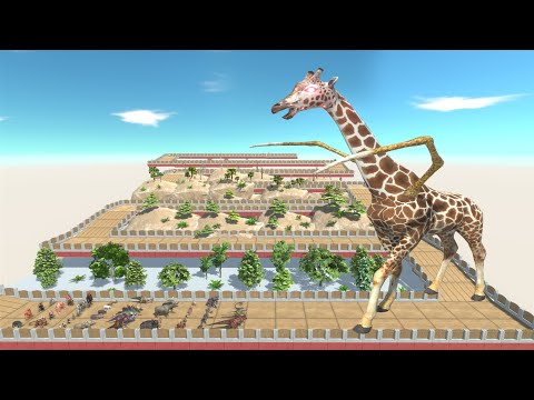 ESCAPE FROM ALIEN GIRAFFE -  Animal Revolt Battle Simulator