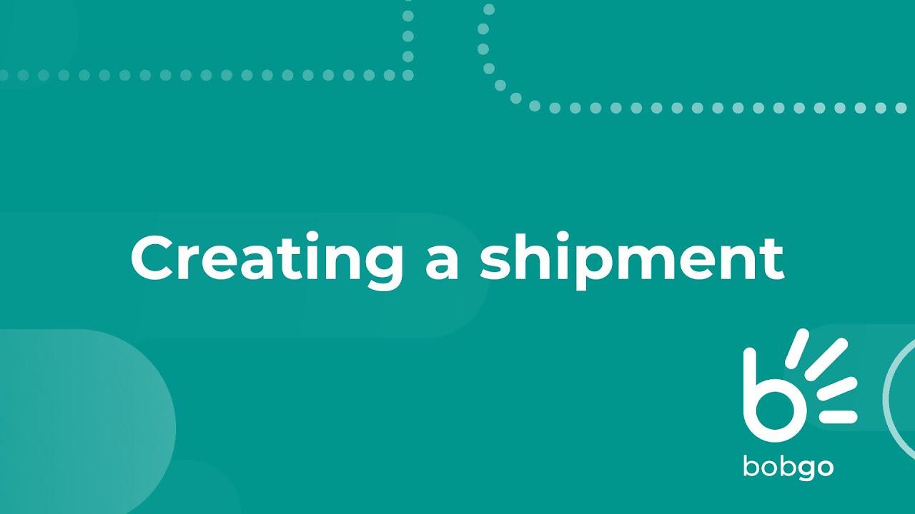 Creating a shipment