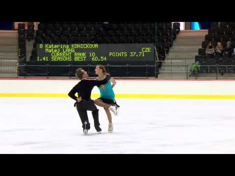 ISU 2014 Jr Grand Prix Tallinn Free Dance Katerina KONICKOVA / Matej LANG CZE