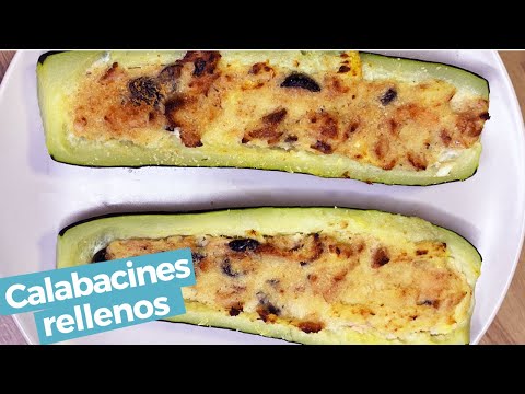 Calabacines Rellenos de atún con Vídeo Receta