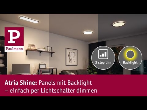 Paulmann LED Panel 3-Step-Dim Atria Shine rund - Schwarz | 420mm | Warmweiß Paulmann LED Panel 3-Step-Dim Atria Shine rund - Schwarz | 420mm | Warmweiß