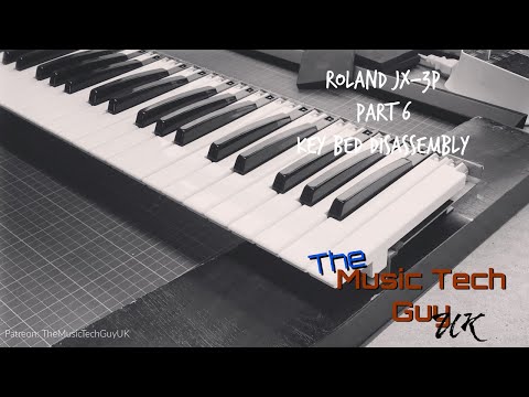 Roland JX-3P Restoration - Part 6 - Key bed disassembly