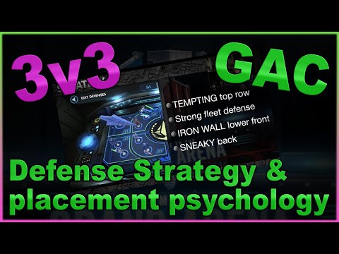 GAC 3v3 Defense Strategy TWO -- Strategy, Psychology & Teams -- SWGOH