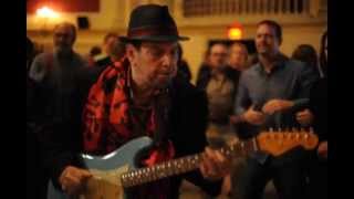 The audience dancing with Ronnie Earl on the floor of The Strand Theater