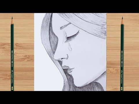 How to Draw a Crying Girl