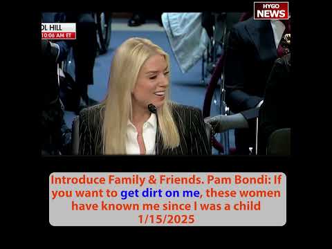 Pam introduced family: If you want to get dirt on me, these women have known me since I was a child
