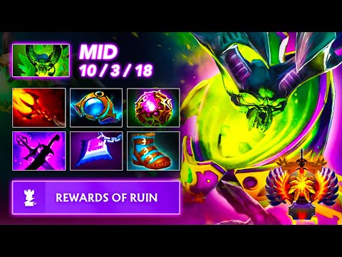 [7.39b] PERMANENT DAMAGE - Pugna MID | Full Gameplay Dota Class