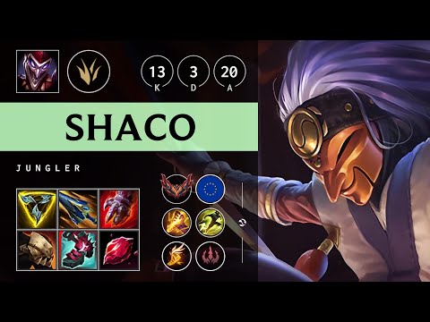 Shaco Jungle vs Gwen - EUW Grandmaster Patch 25.04