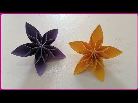 Blumen basteln mit papier | blume basteln | Origami Flower