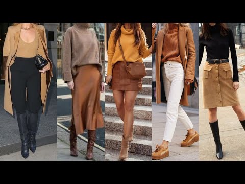 Tonos Tierra ATUENDOS Y COMBINACIONES de ROPA en COLOR OCRE MARRONES BEIGE y MARFIL