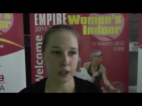 EMPIRE Women's Indoor 2016: 1R, Anna Blinkova (RUS) - Natalia Vajdova (SVK) 6:2, 6:4