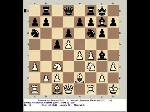 Ponomariov, Ruslan vs Vassallo Barroche, Mauricio #chess