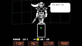 what happens if you let Undyne hit you (Easter Egg)| Undertale