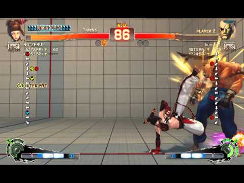 USF4 : ジュリ(NO-ZERU) vs サガット