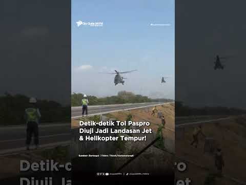JALAN TOL JADI LANDASAN PESAWAT TEMPUR??!  #breakingnews