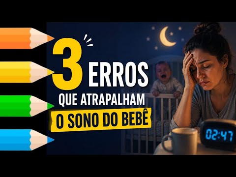 Vídeo: 3 Erros que Atrapalham o Sono do Bebê