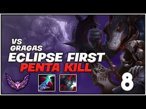 Eclipse First Penta Kill - Renekton vs Gragas 11/1/3 - [Patch 13.3]